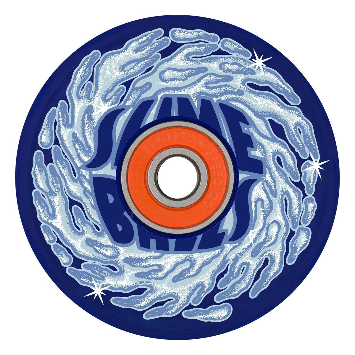 Slime Balls Ice Light Ups OG Slime Blue 66mm 78A Skateboard Wheels
