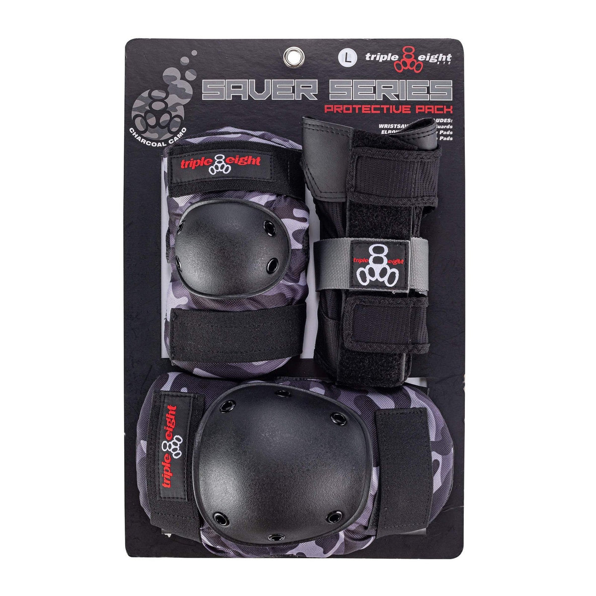 Triple Eight Saver Series 3-Pack Wrist Guards / Elbow Pads / Knee Pads