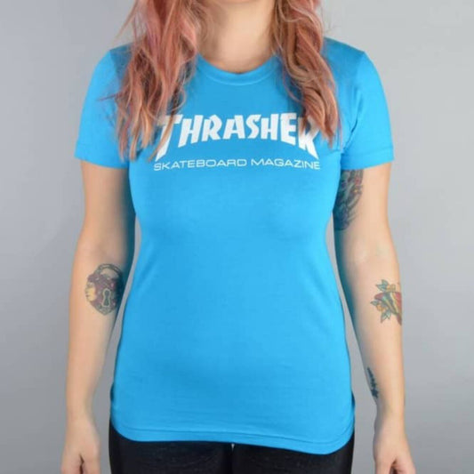Thrasher Skate Mag Women'S Teal T-Shirt