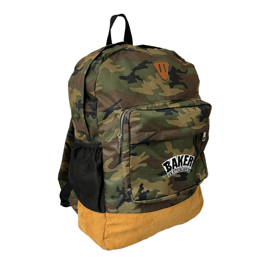 Baker "Brand Logo" Camo Backpack