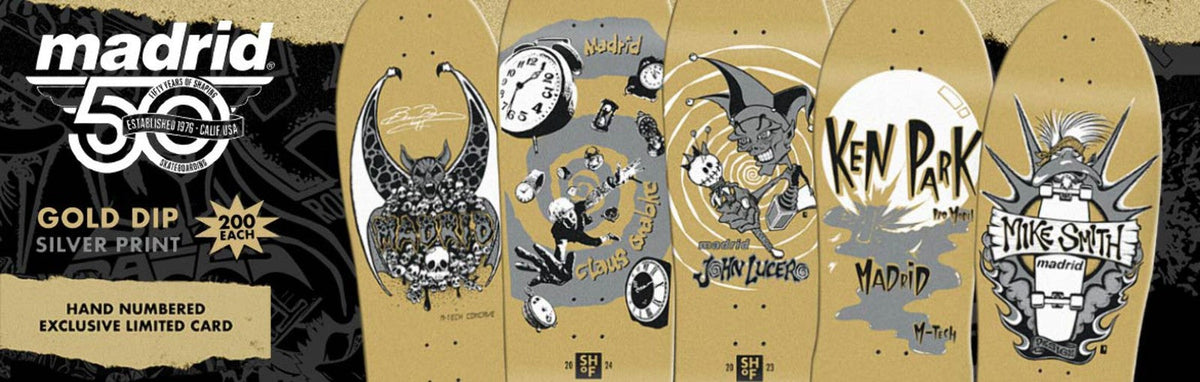 Madrid John Lucero "Jester" LTD 50th Anniversary SHOF 10.75" Skateboard Deck