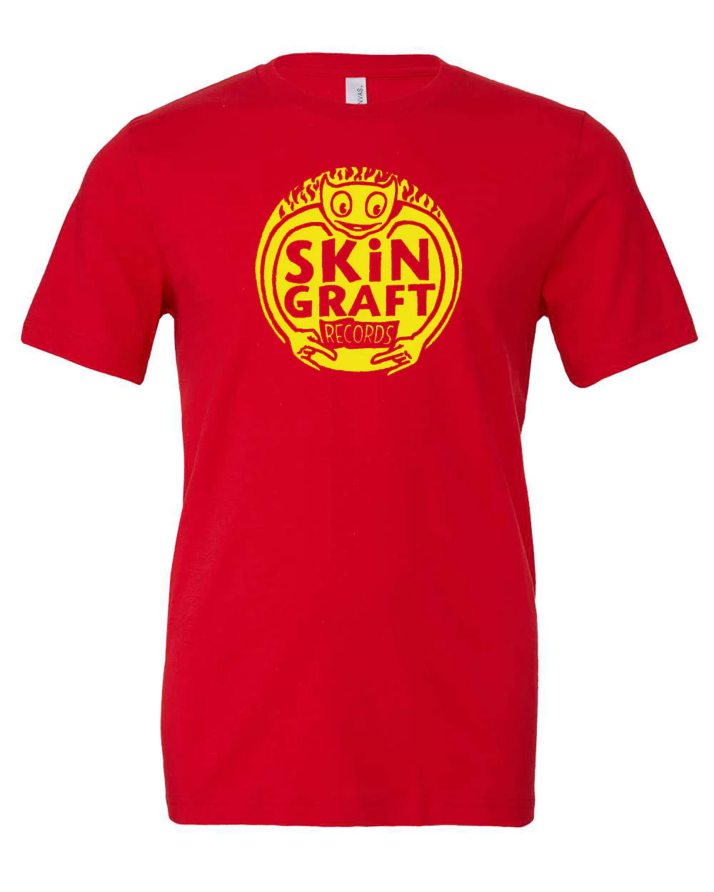 Skin Graft Records “Logo” T-Shirt W/ Yellow Ink