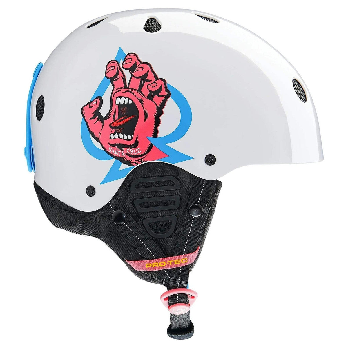 Protec X Santa Cruz Low Pro Snow Certified Helmet (White Gloss)