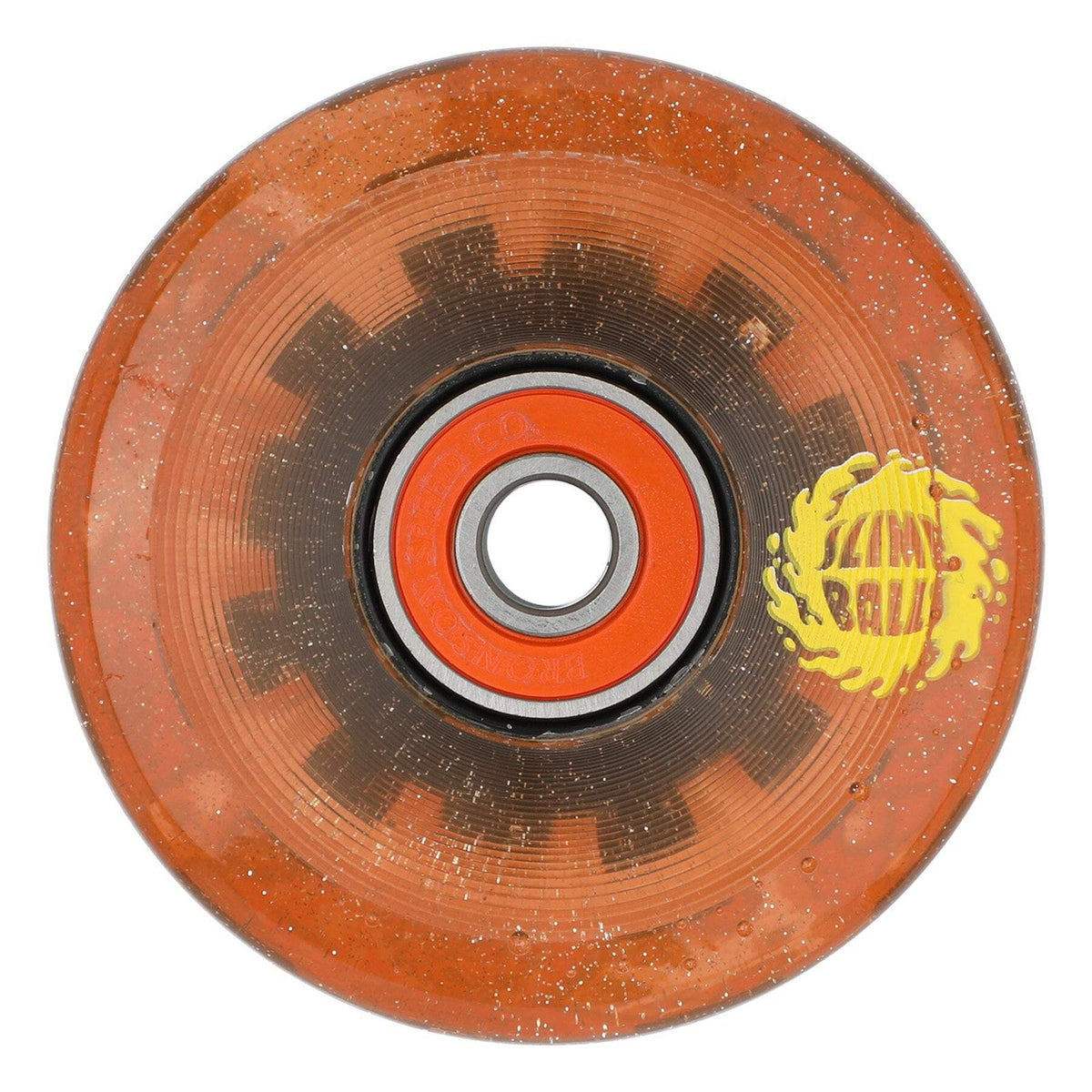 Slime Balls Frog Trips Light Ups OG Slime Red Glitter 60mm 78A Skateboard Wheels