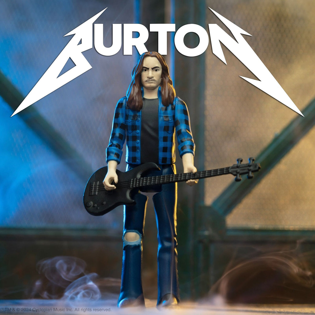 Super7 X Cliff Burton (Flannel Shirt) Reaction Figure