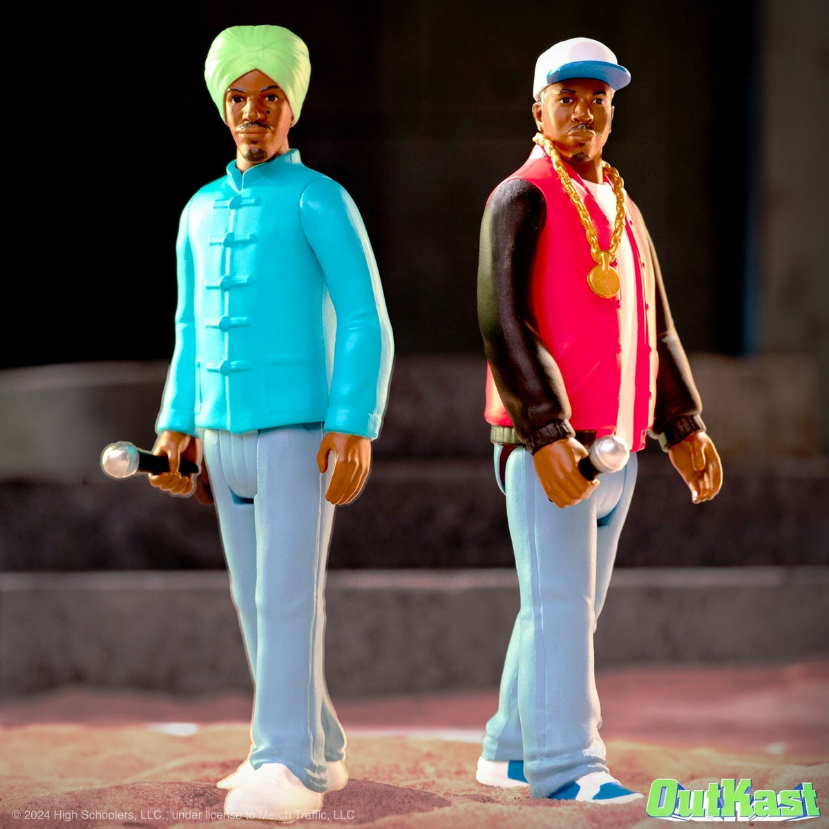 Super7 X Outkast - Andre 3000 - Big Boi (Atliens) Reaction Figures