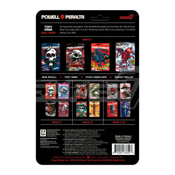 Super7 X Powell Peralta Tony Hawk (Mt. Trashmore '85) Reaction Figure