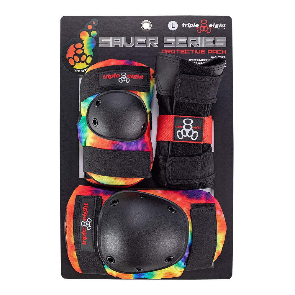 Triple Eight Saver Series 3-Pack Wrist Guards / Elbow Pads / Knee Pads