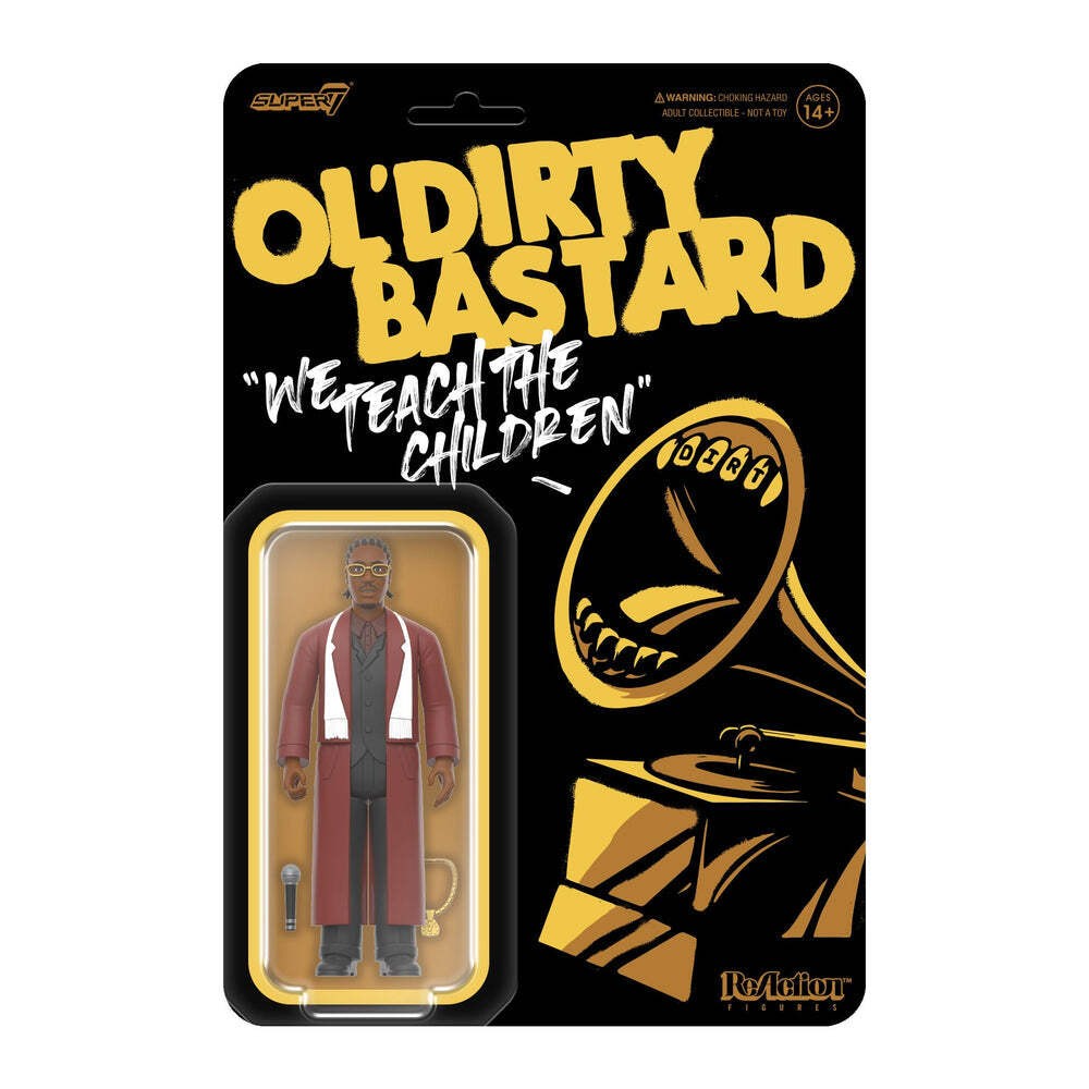 Super7 X Odb Ol' Dirty Bastard (For The Children) Reaction Figure