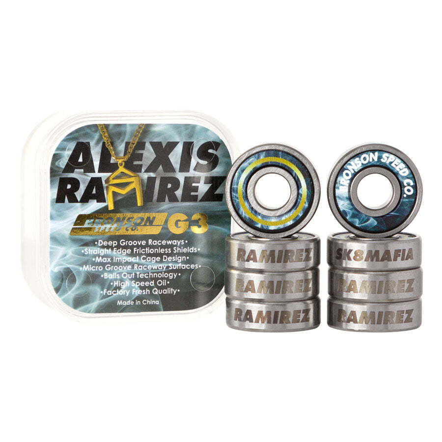 Bronson Speed Co. Alexis Ramirez Pro G3 Skateboard Bearings (Set Of 8)
