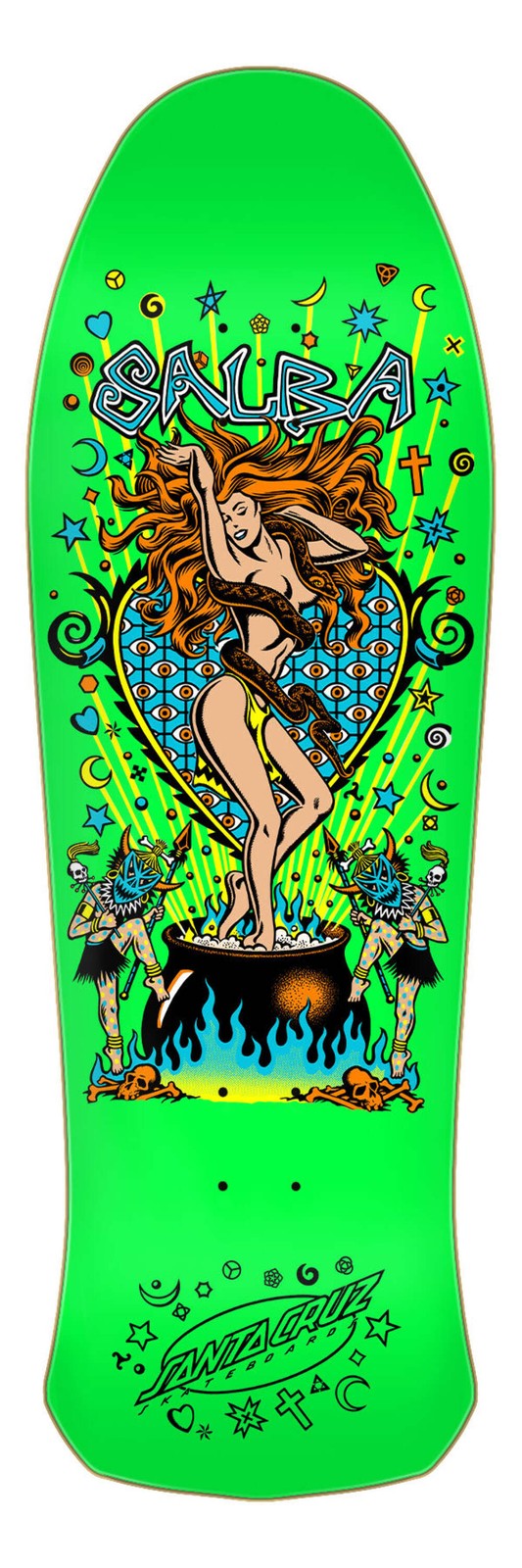 Santa Cruz Salba Witch Doctor Lime 10.4" Complete Skateboard