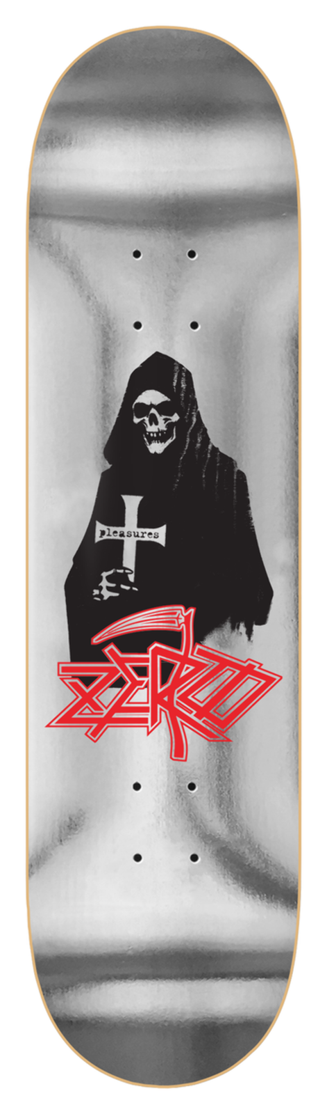 Zero x Pleasures "Death" 8.25" Skateboard Deck