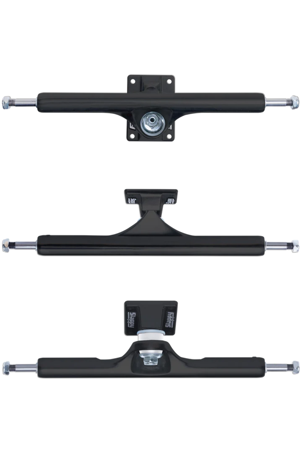 Slappy ST1 Hollow (Matte Black) 13" Skateboard Trucks (Set of 2)
