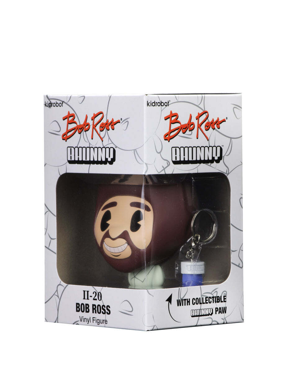 Kidrobot X Bob Ross Bhunny 4" Vinyl Figure