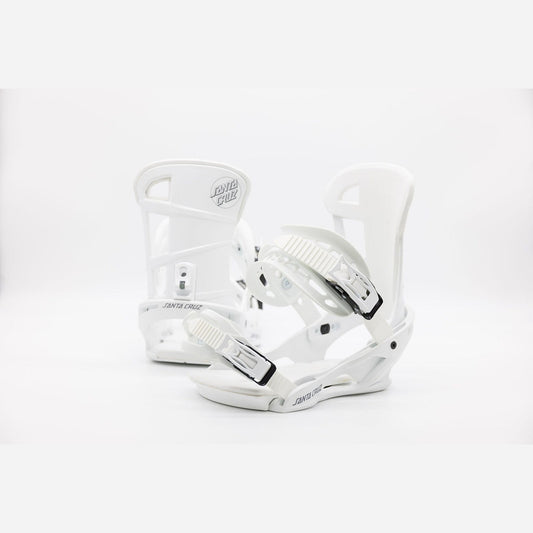 Santa Cruz Sender Snowboard Bindings White 2022-23 (1 Pair)