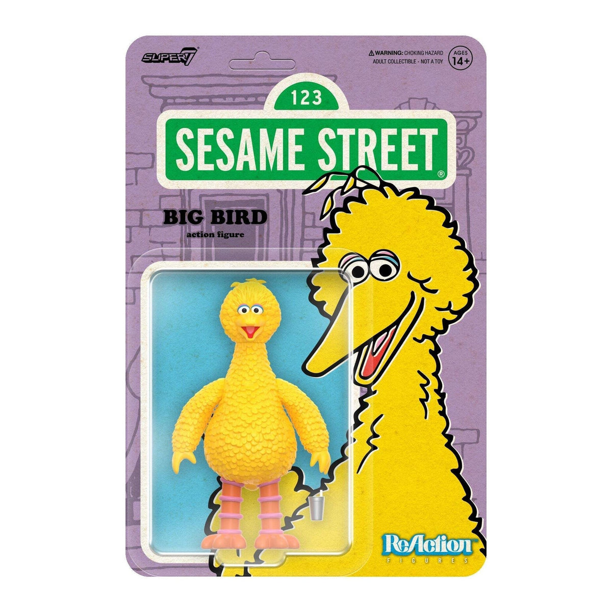 Super7 X Sesame Street - Big Bird Reaction Figure
