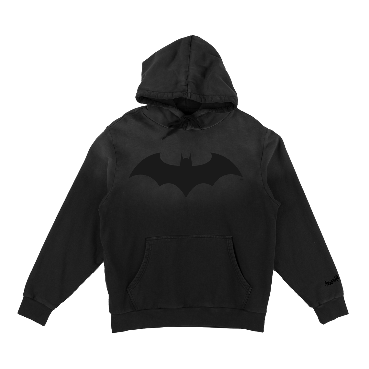 Welcome X Batman Bat Logo Sun-Fade Hooded Sweatshirt