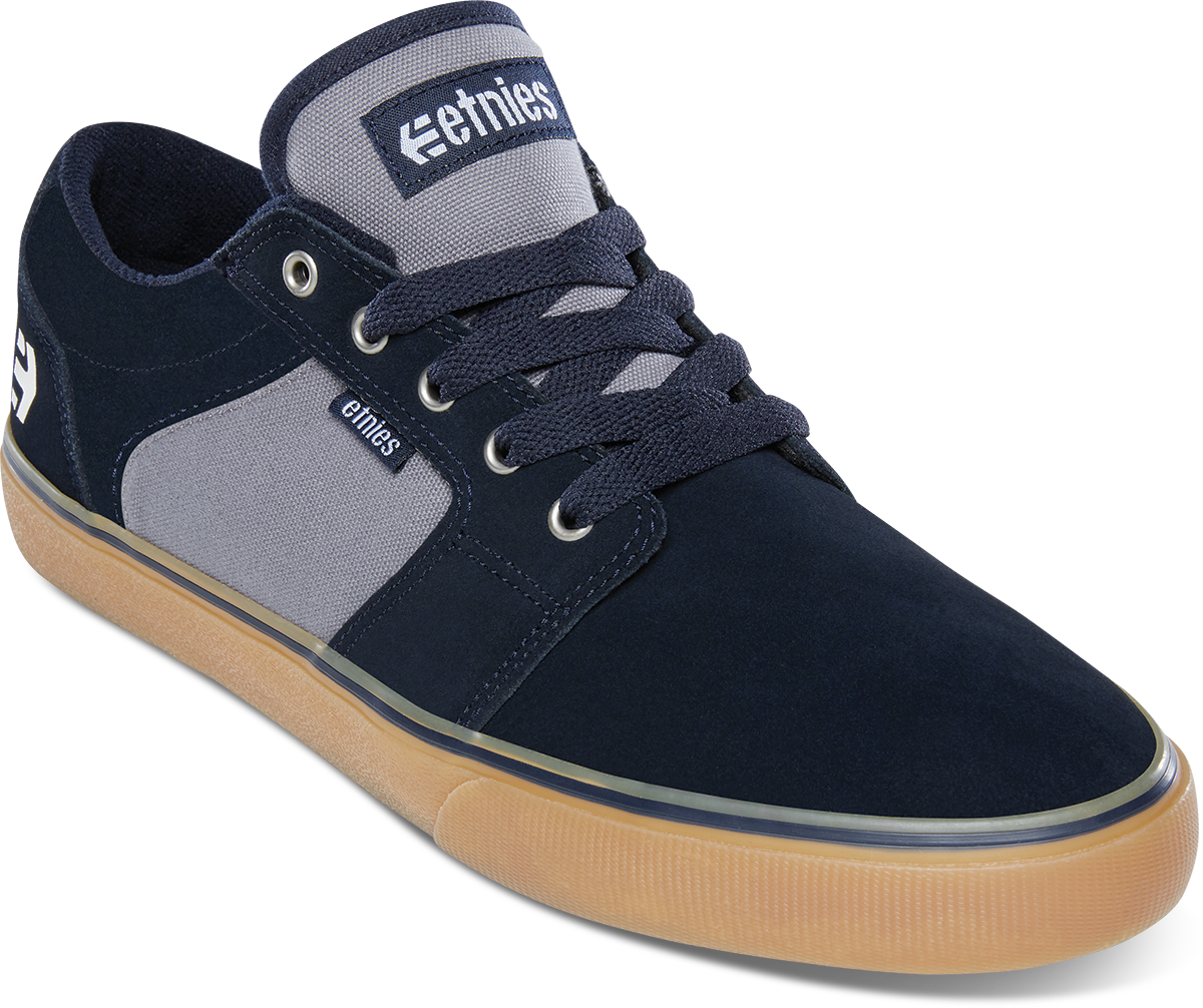 Etnies Barge Ls Navy/Grey/Gum Skateboard Shoes