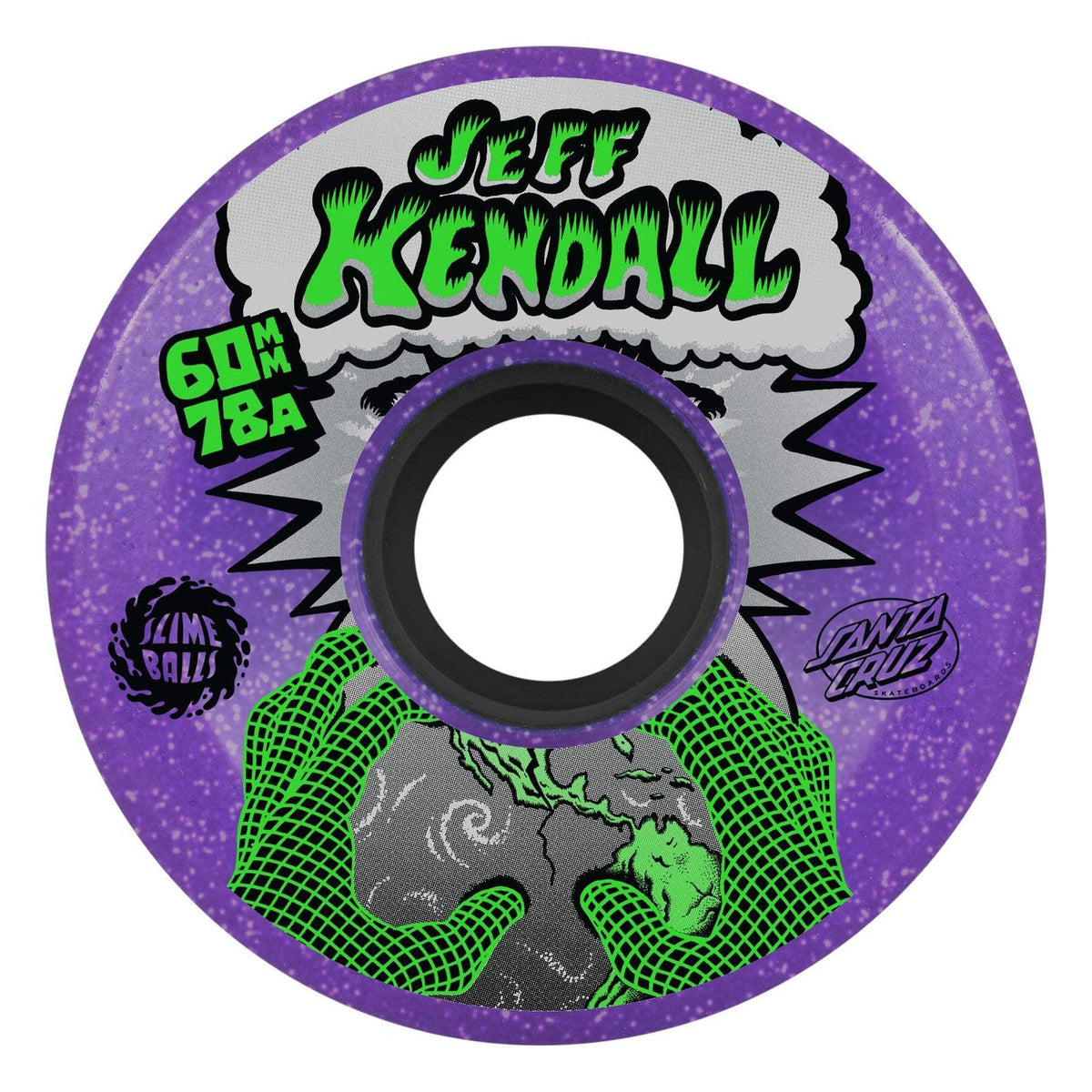 Slime Balls Kendall End Of The World Slime Purple 60mm 78A Skateboard Wheels
