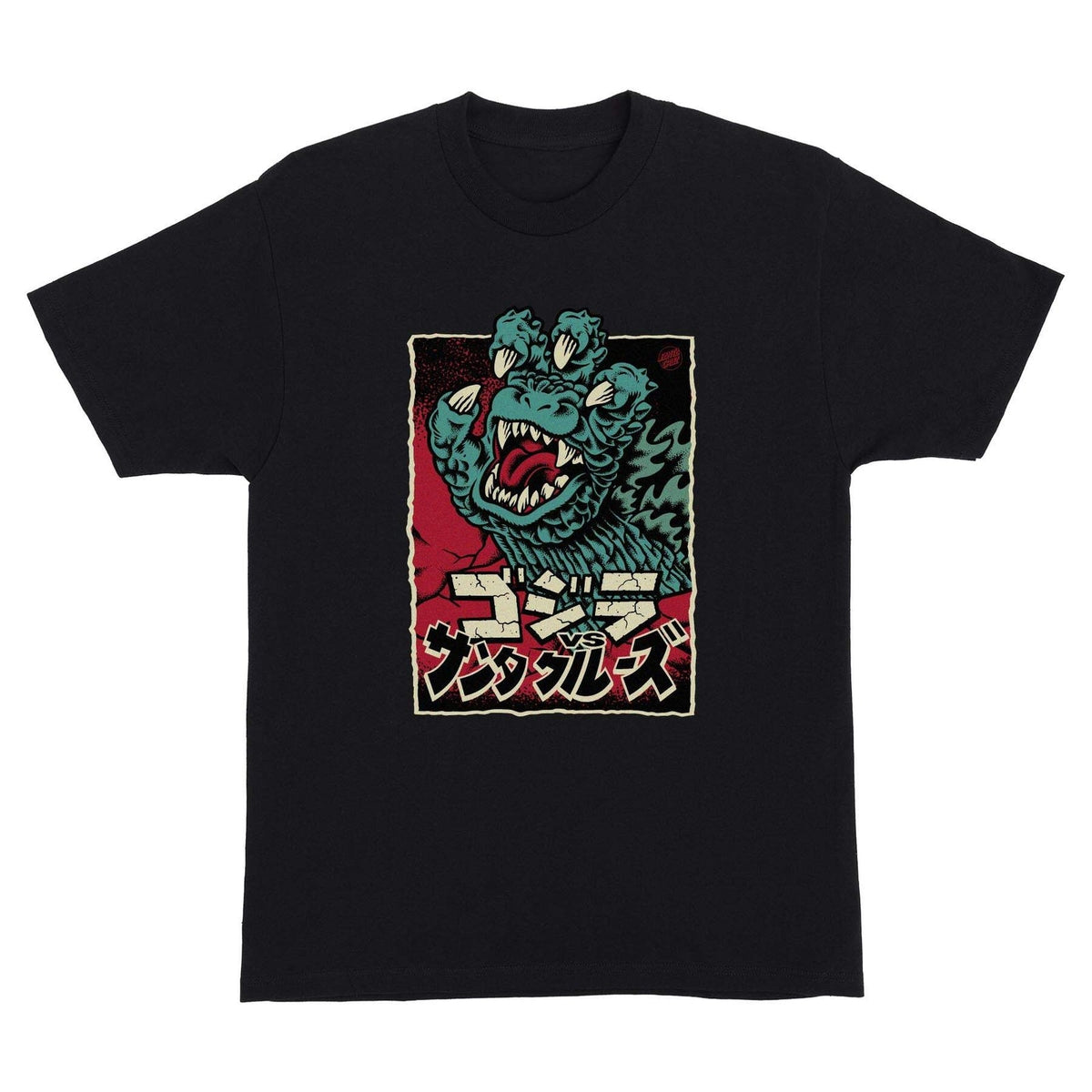 Santa Cruz X Godzilla Hand Front T-Shirt