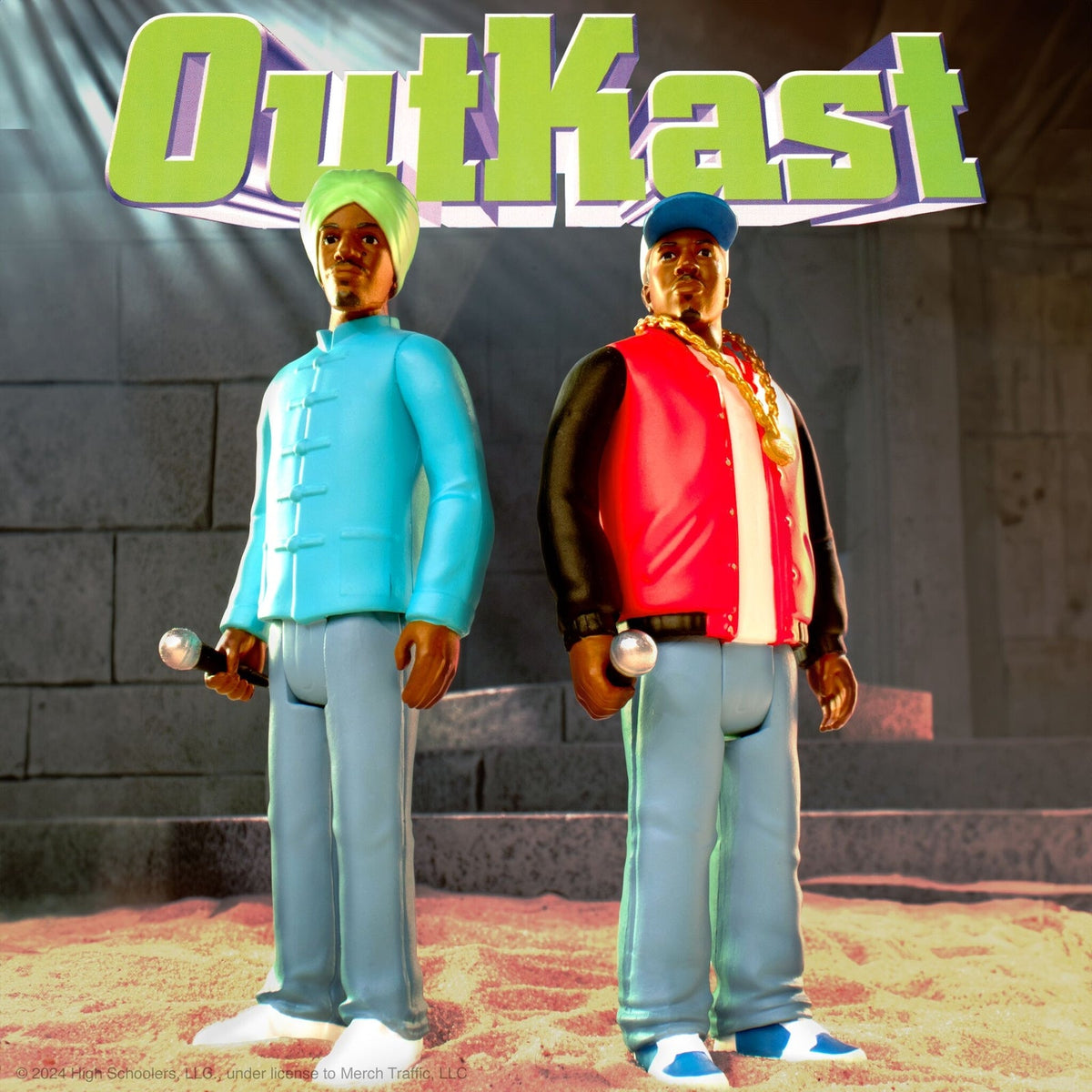 Super7 X Outkast - Andre 3000 - Big Boi (Atliens) Reaction Figures