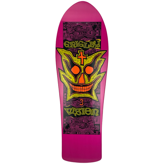 Vision John Grigley III LTD Love Pink Foil 9.75" Skateboard Deck