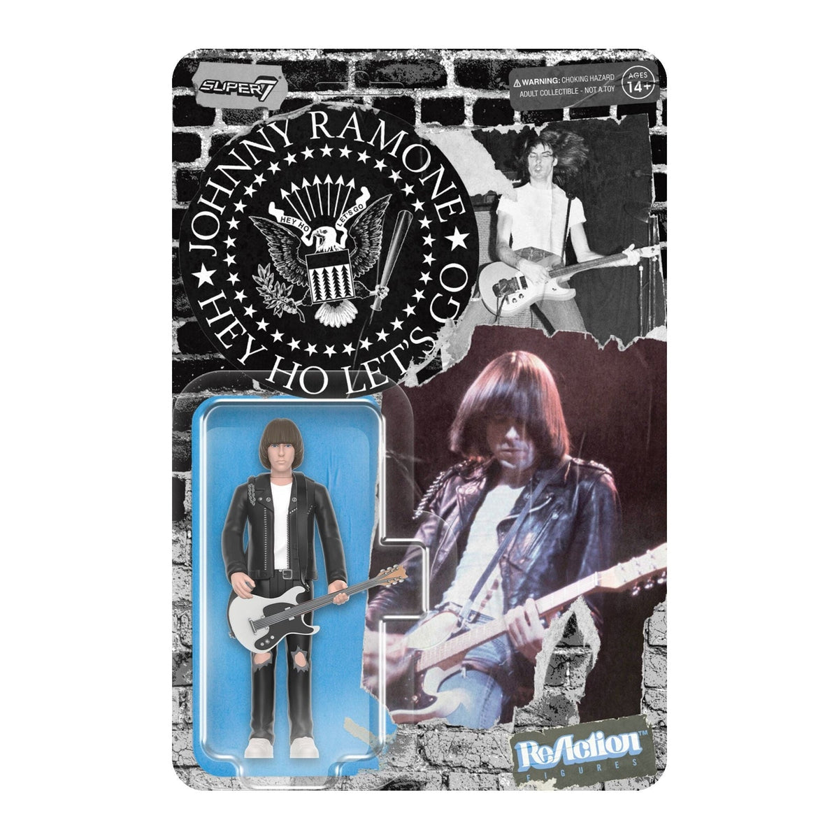 Super7 X Ramone'S Johnny Ramone (White Shirt) Reaction Figure