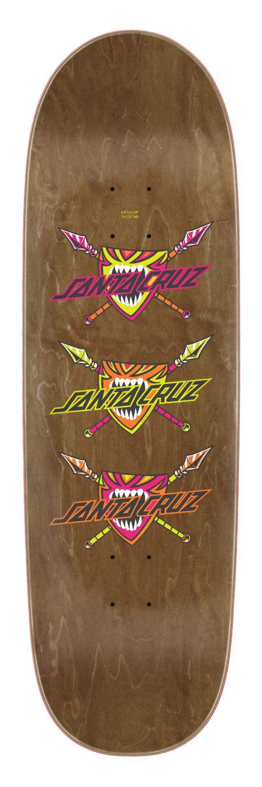 Santa Cruz Salba Firedance 8.8" Egg Complete Skateboard
