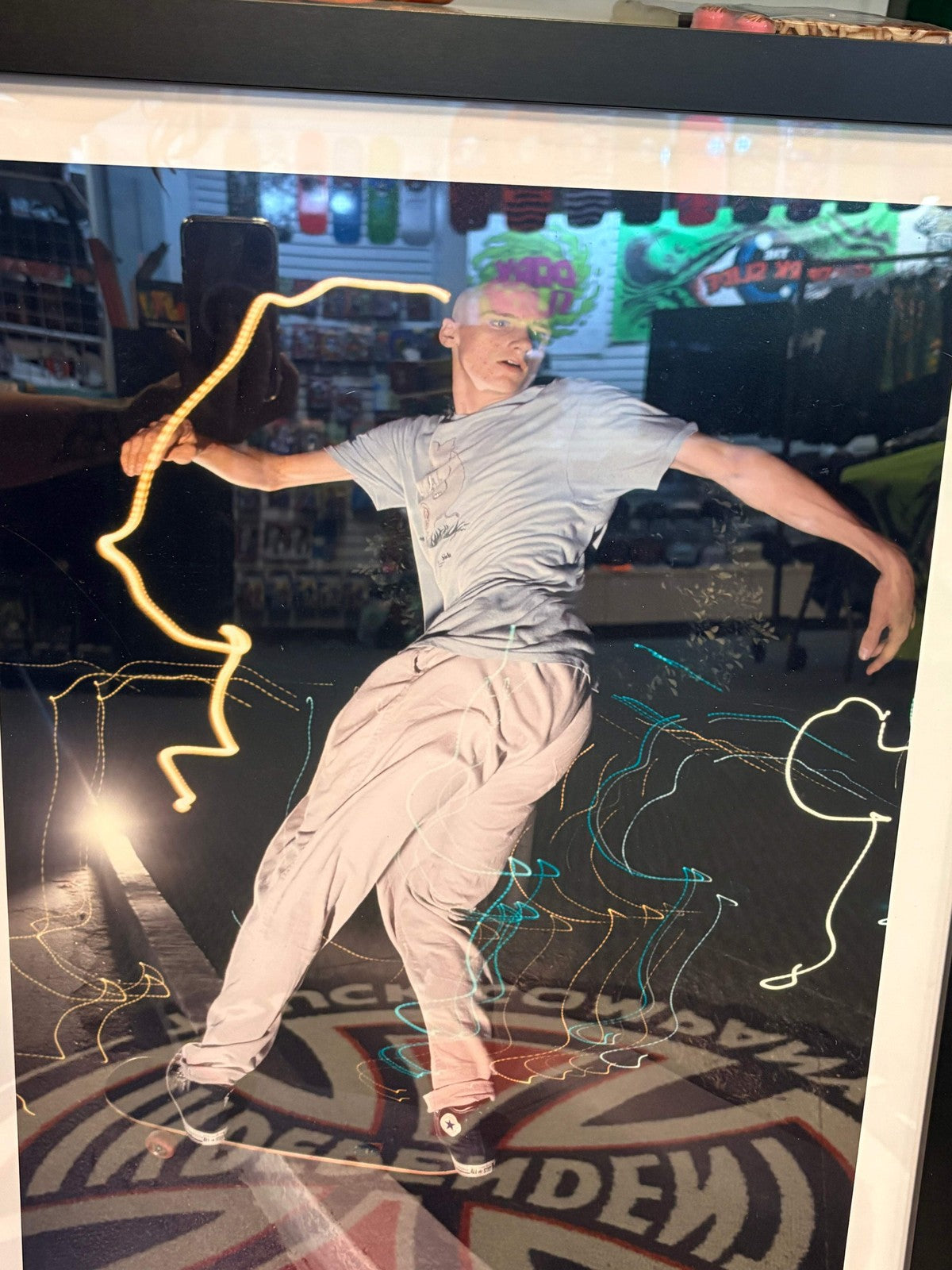 Mike Vallely X Spike Jonze Frontside Boardslide Photo Print [Signed]