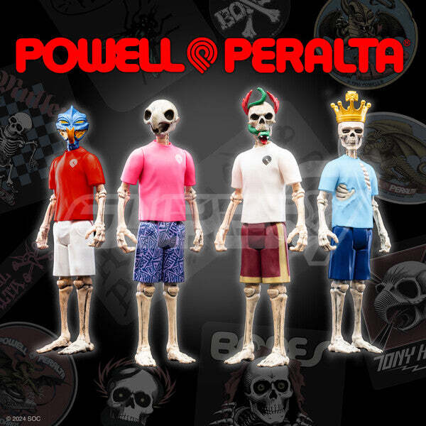 Super7 X Powell Peralta Tony Hawk (Mt. Trashmore '85) Reaction Figure