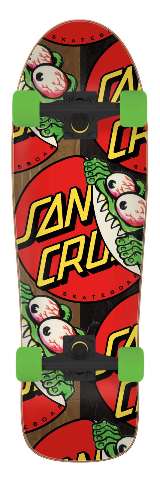 Santa Cruz Beware Dot 9.7" Shaped Complete Skateboard