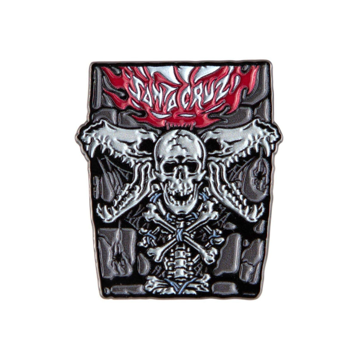 Santa Cruz Pace Torch Push Back Enamel Lapel Pin