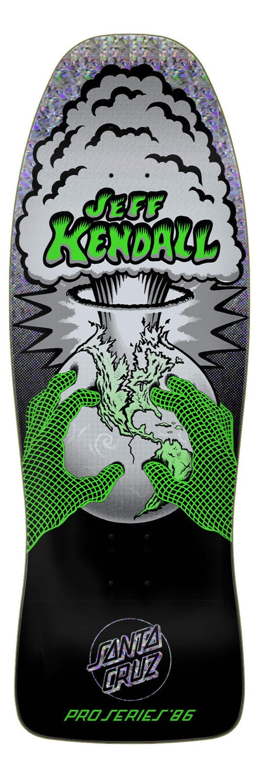 Santa Cruz Jeff Kendall "End of the World" Neon 10" Reissue Skateboard Deck