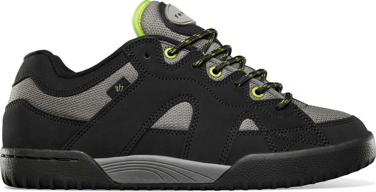 És One Nine 7 Black / Lime Skateboard Shoes