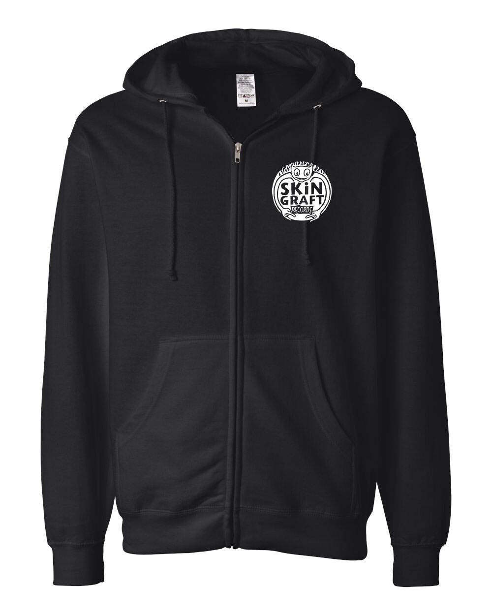 Skin Graft Records “Logo” Zip-Up Hooded Sweatshirt