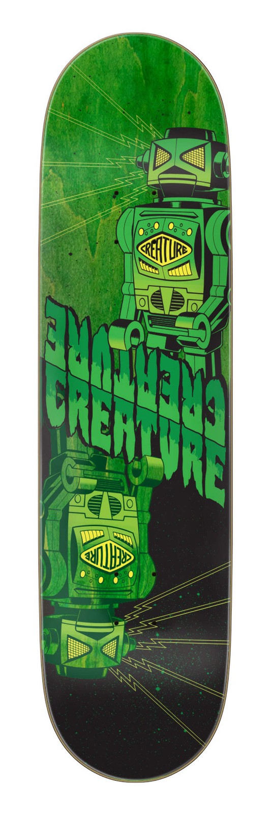 Creature Fiend Twin Robot 8.25" 7-Ply Birch Twin-Tail Skateboard Deck