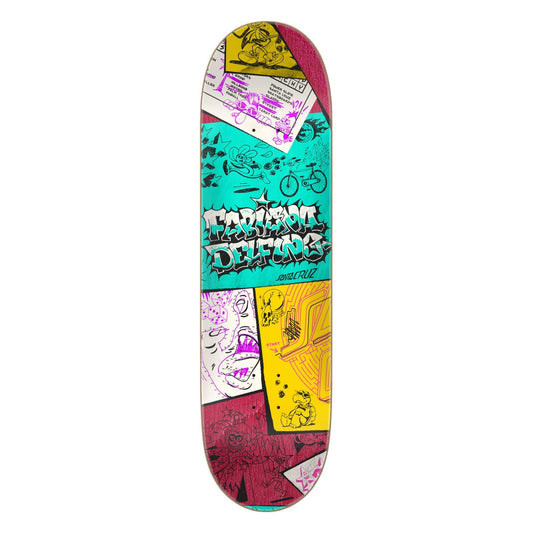 Santa Cruz Fabiana Delfino "Scribble" FeelBase Pro 8.25" Skateboard Deck