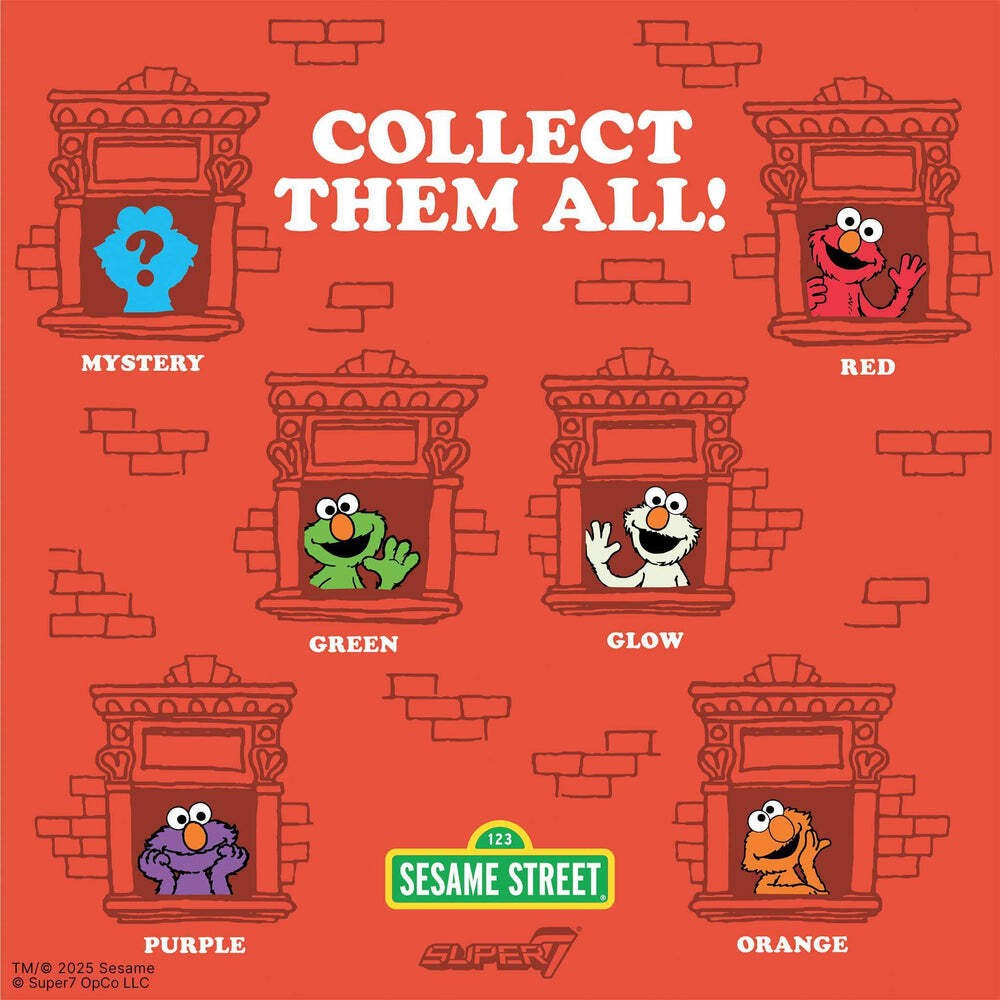 Super7 X Sesame Street - Elmo - Wave 04 - Blind Box Flat