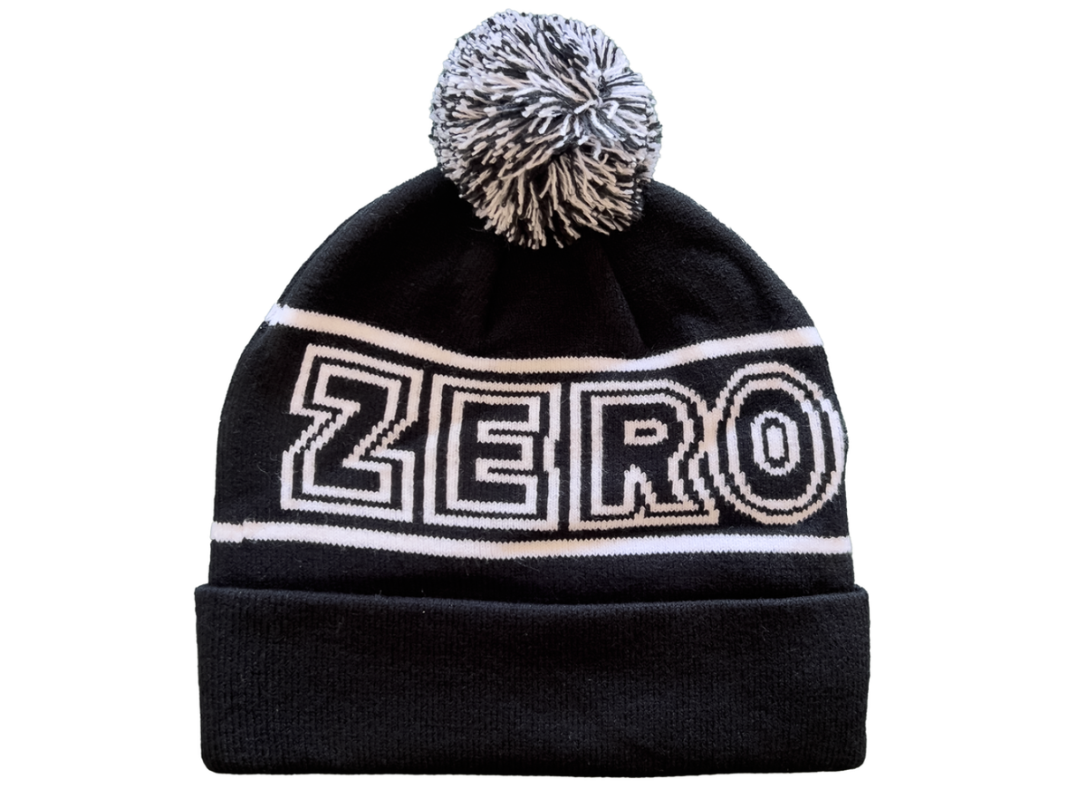 Zero Skateboards Bold Pom Black Beanie