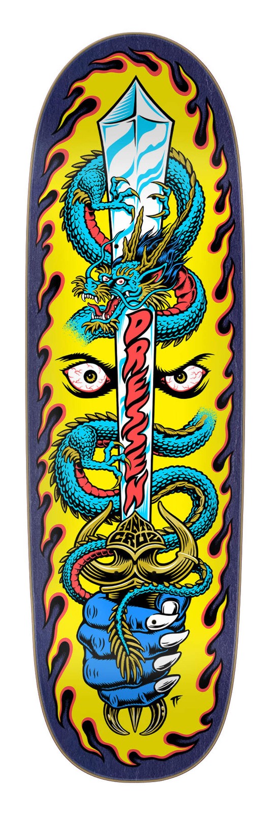 Santa Cruz Eric Dressen "Sword" Pro Shaped 9.25" Skateboard Deck