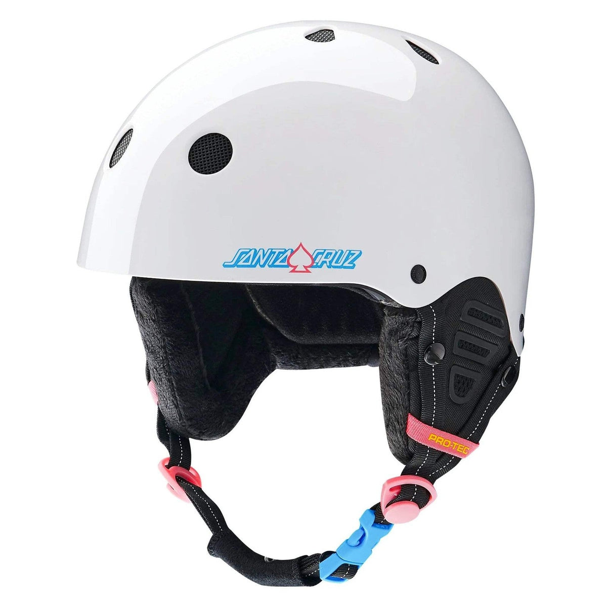 Protec X Santa Cruz Low Pro Snow Certified Helmet (White Gloss)
