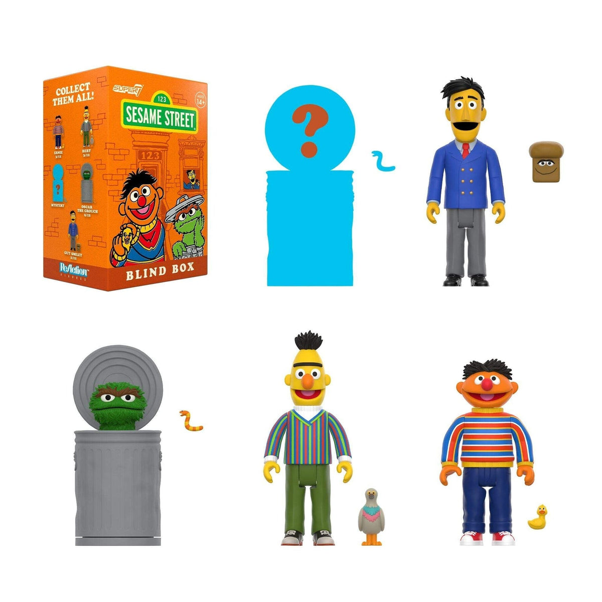 Super7 X Sesame Street - Wave 03 - Blind Box Flat