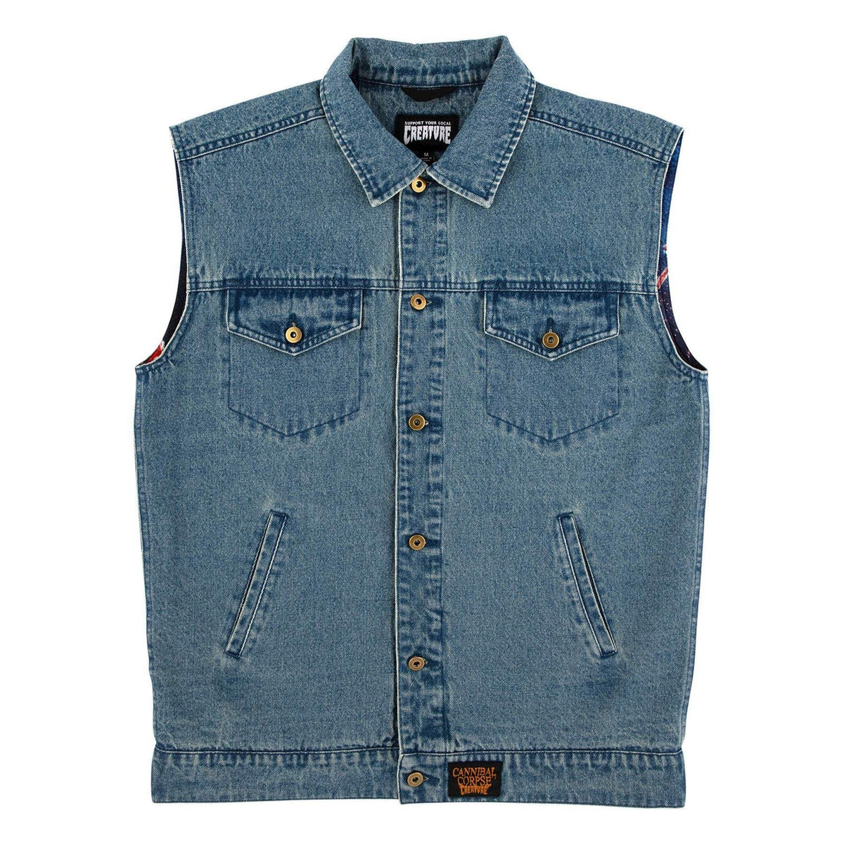 Creature X Cannibal Corpse Denim Vest