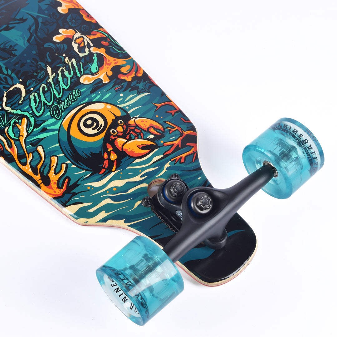 Sector 9 Flipside Fractal 9 X 36 Complete Drop Thru Longboard