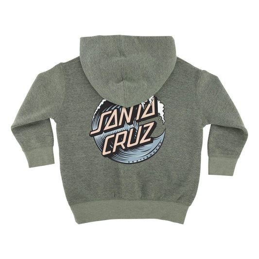 Santa Cruz Wave Dot Kids Size Pull-Over Hooded Sweatshirt