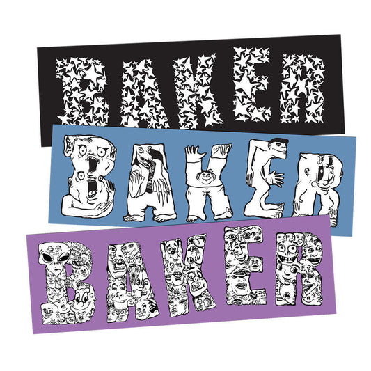 Baker "Get Lost" 3 Pack Stickers
