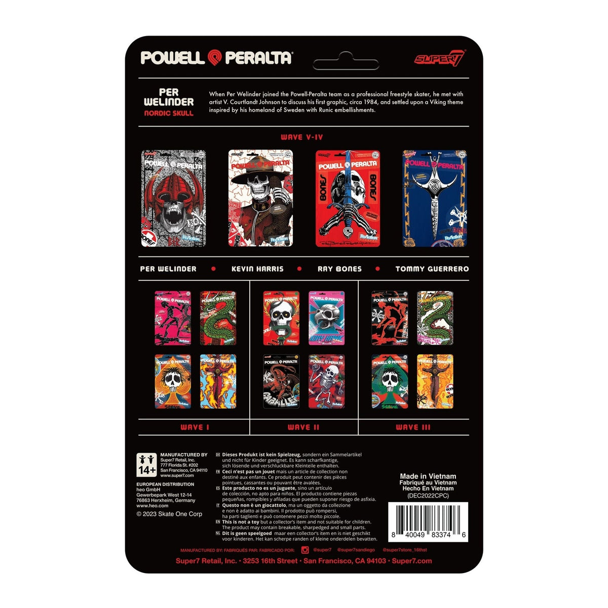 Super7 X Powell Peralta Tommy Guerrero Wave 4 Reaction Figure