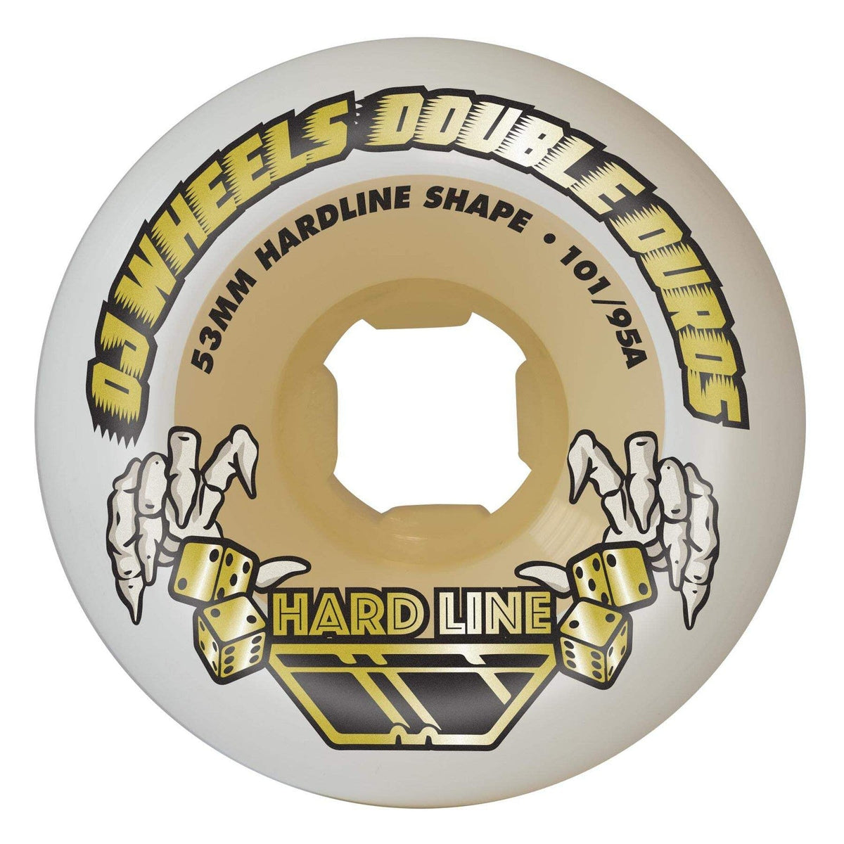 OJ Double Duro Gum Hardline 53mm 101A/95A Skateboard Wheels