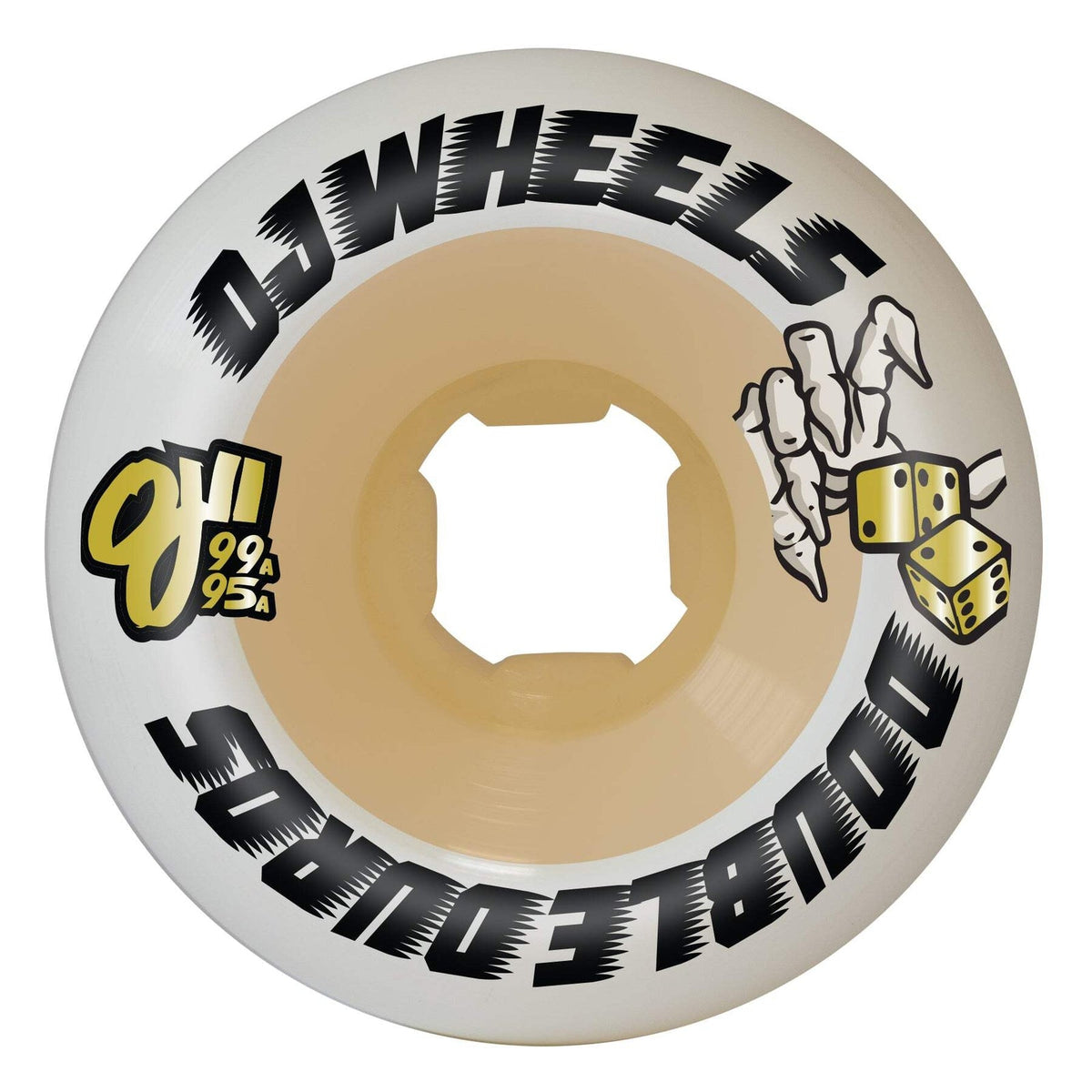 OJ Double Duro Mini Combo White 58mm 99A/95A Skateboard Wheels