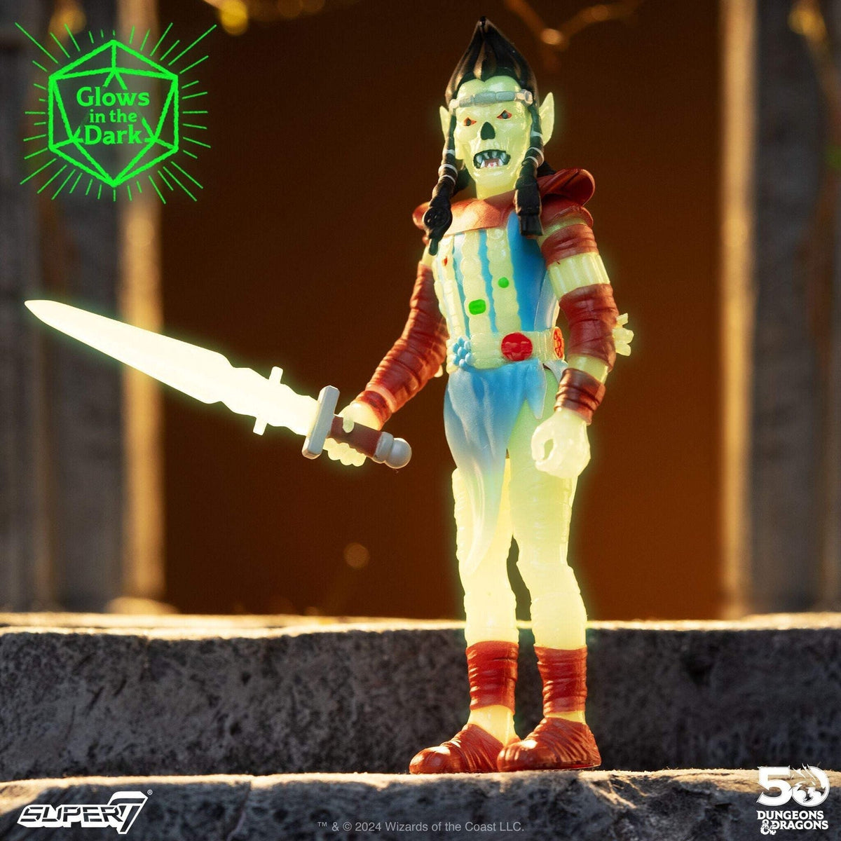 Super7 X Dungeons & Dragons - Githyanki (Glow-In-The-Dark) Reaction Figure